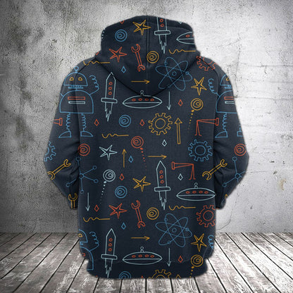 Amazing Science HT19812 - All Over Print Unisex Hoodie