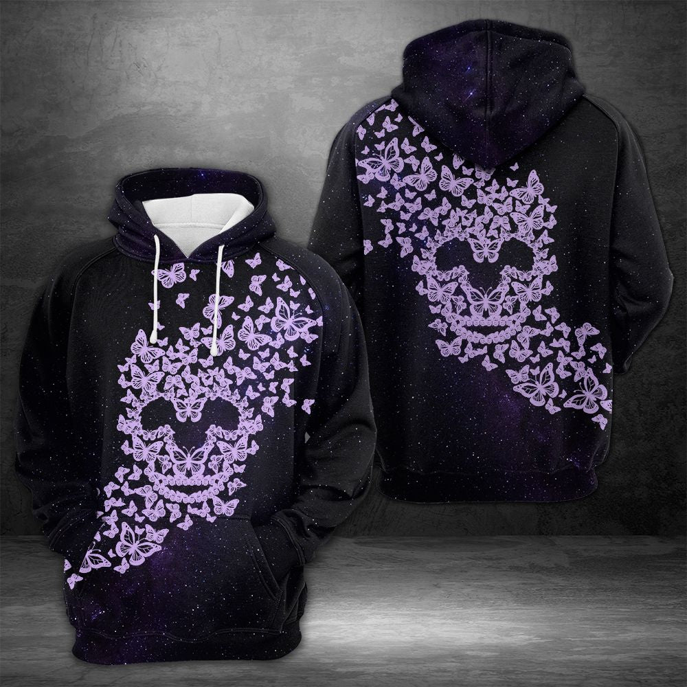 Butterfly Skull HT21802 - All Over Print Unisex Hoodie