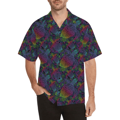 Sea turtle in psychedelic multicolor colors H1707 - Hawaii Shirt