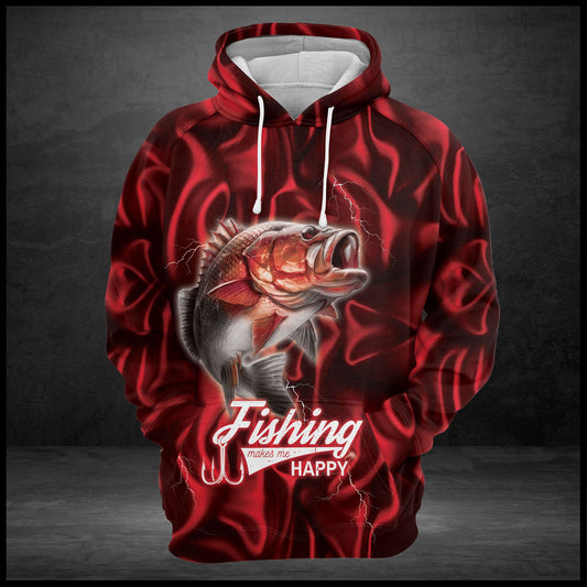 Red Lightning Fishing G5824 - All Over Print Unisex Hoodie