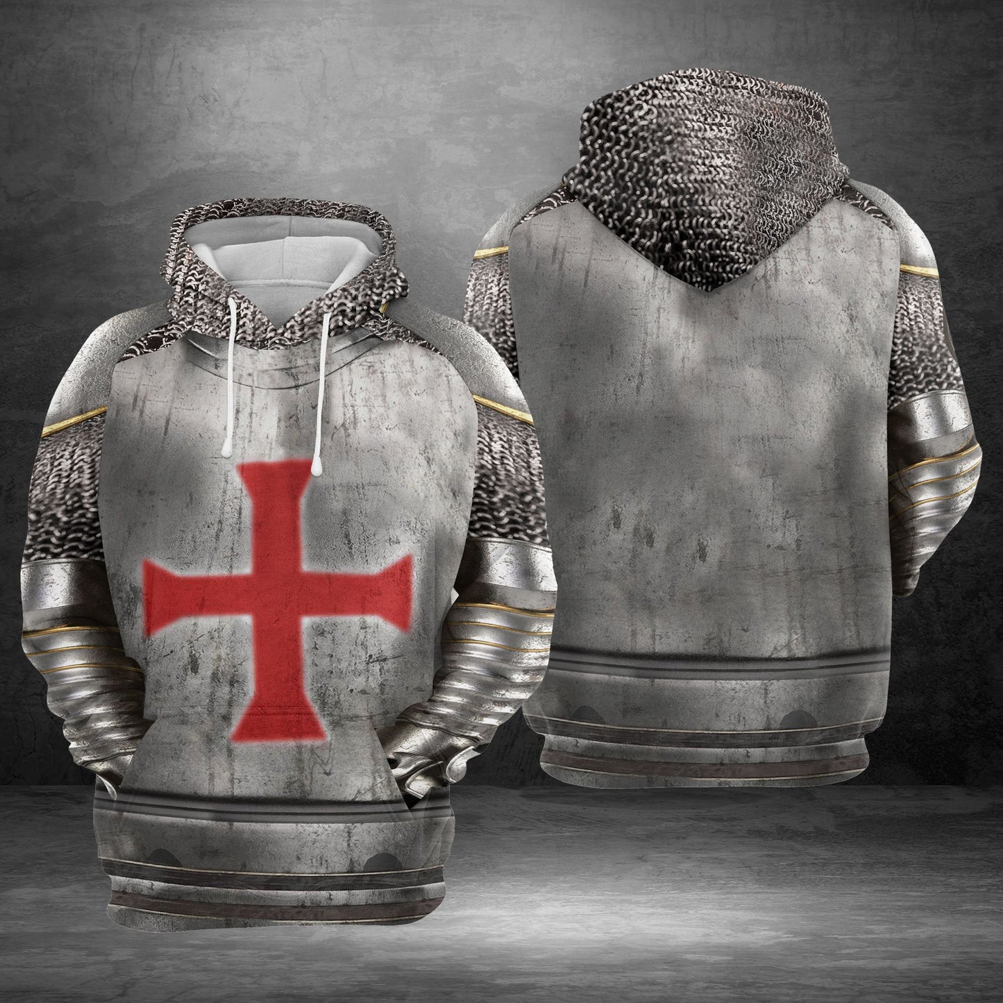 Crusader Knight G5824 - All Over Print Unisex Hoodie