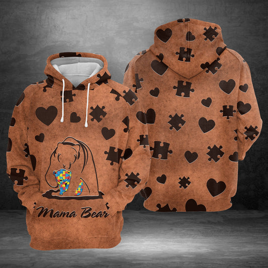 Mama Bear Autism Awareness G5824 - All Over Print Unisex Hoodie