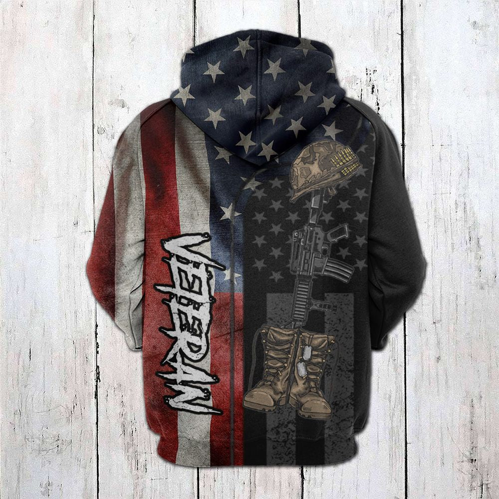 United States Veterans HT21805 - All Over Print Unisex Hoodie