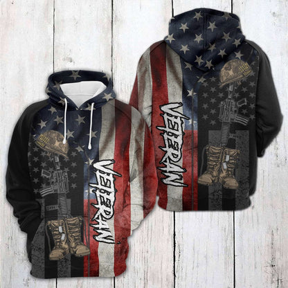 United States Veterans HT21805 - All Over Print Unisex Hoodie