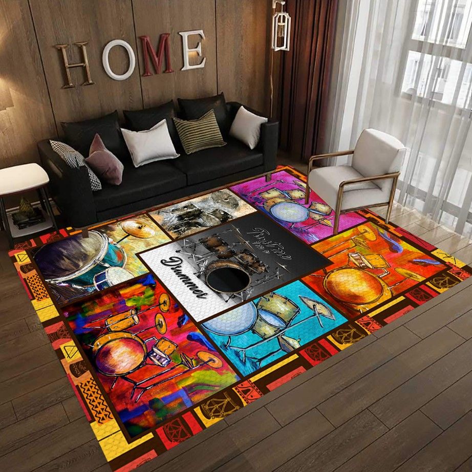 Drums Lovers D2408 Rectangle Rug