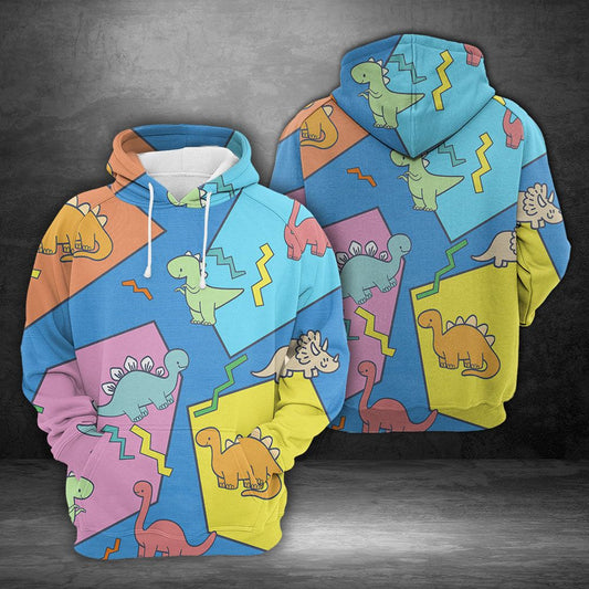 Colorful Dinosaur H20830 - All Over Print Unisex Hoodie