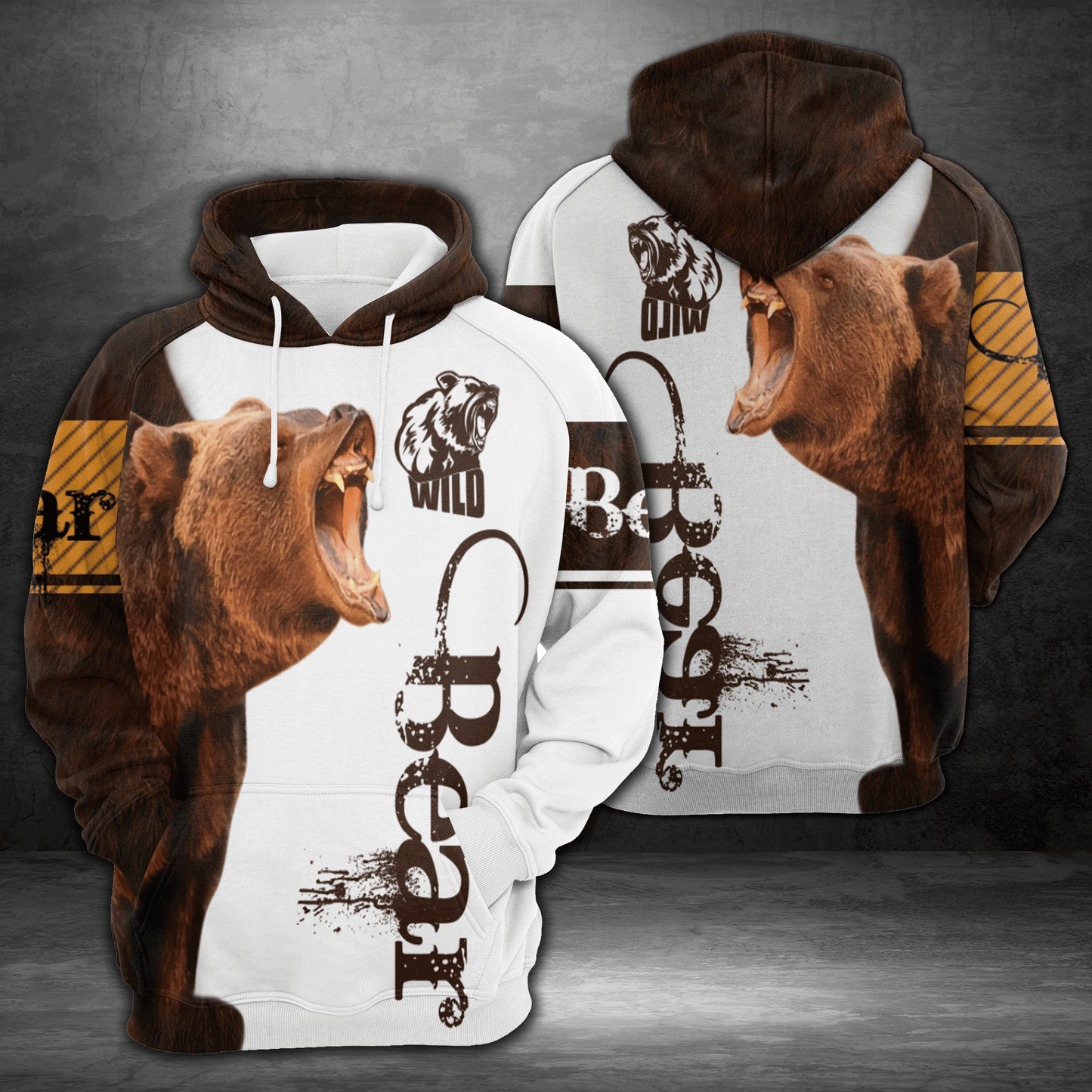 Beautiful Bear 3D H24803 - All Over Print Unisex Hoodie