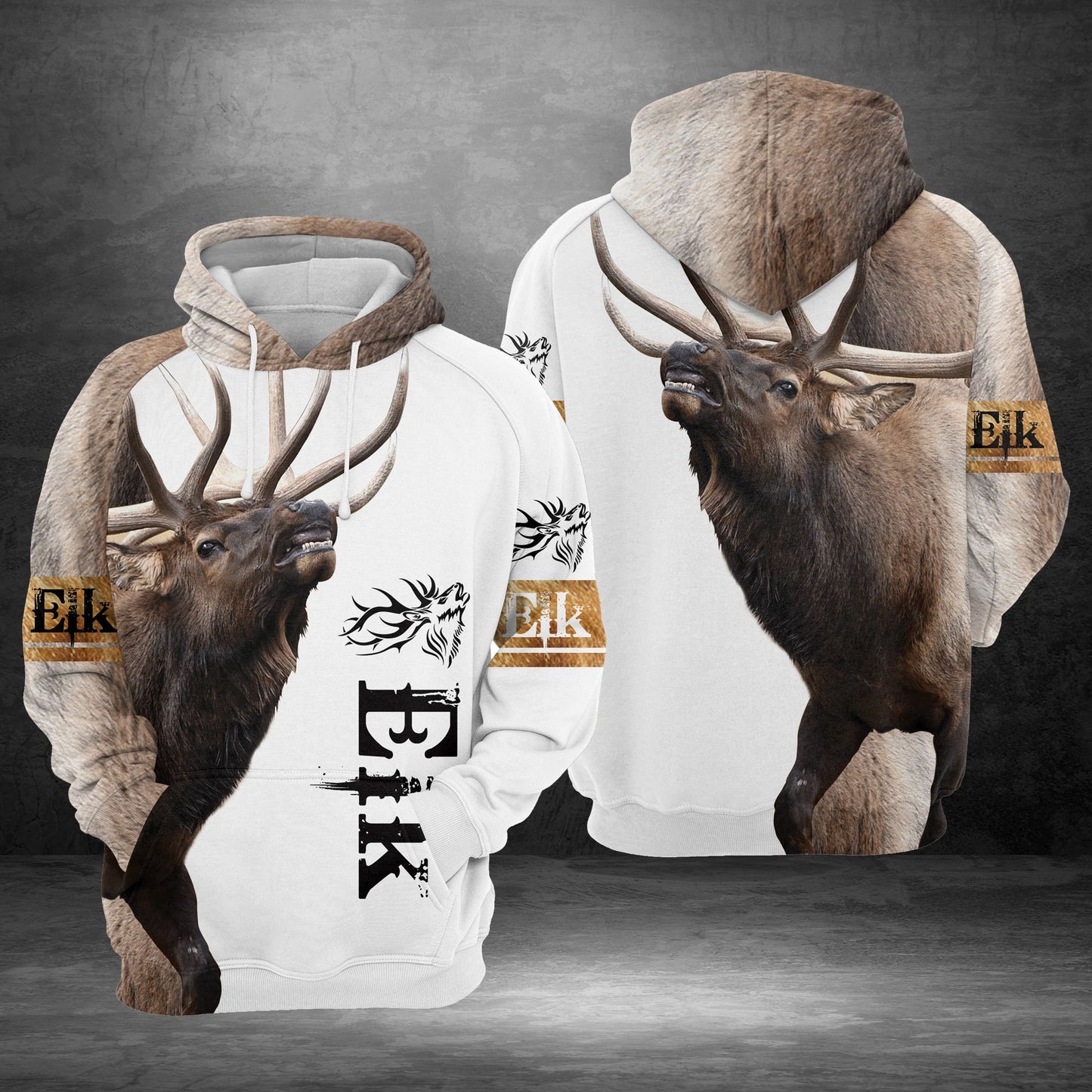 3D Elk G5825 - All Over Print Unisex Hoodie