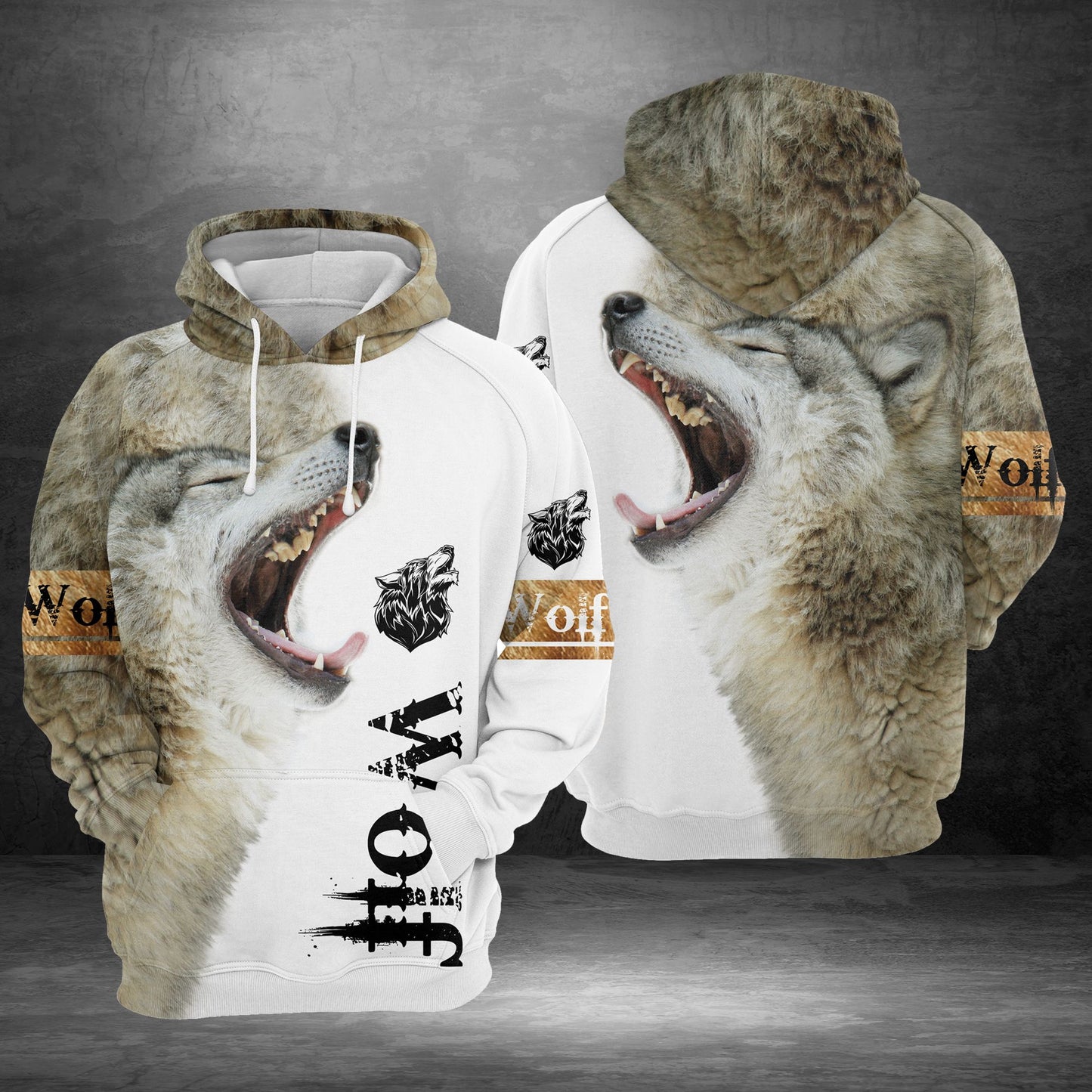 3D Wolf G5825 - All Over Print Unisex Hoodie