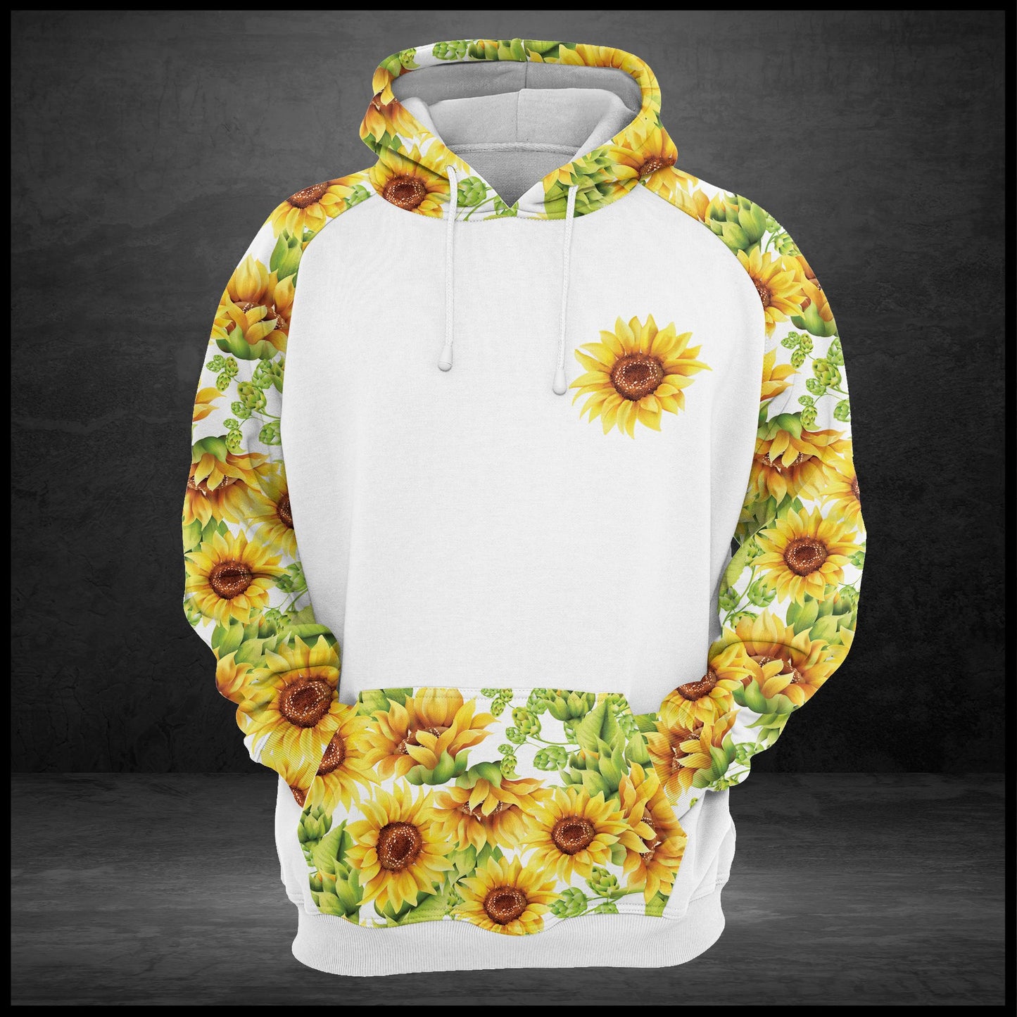 Sunflower Girl With Tattoos G5825 - All Over Print Unisex Hoodie