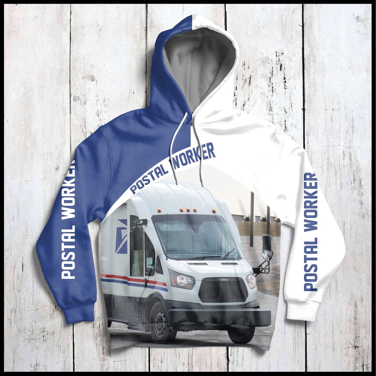 Postal Worker G5825 unisex womens & mens, couples matching, friends, funny family sublimation 3D hoodie christmas holiday gifts (plus size available)