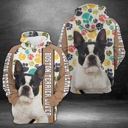 Boston Terrier Lover HT24803 - All Over Print Unisex Hoodie