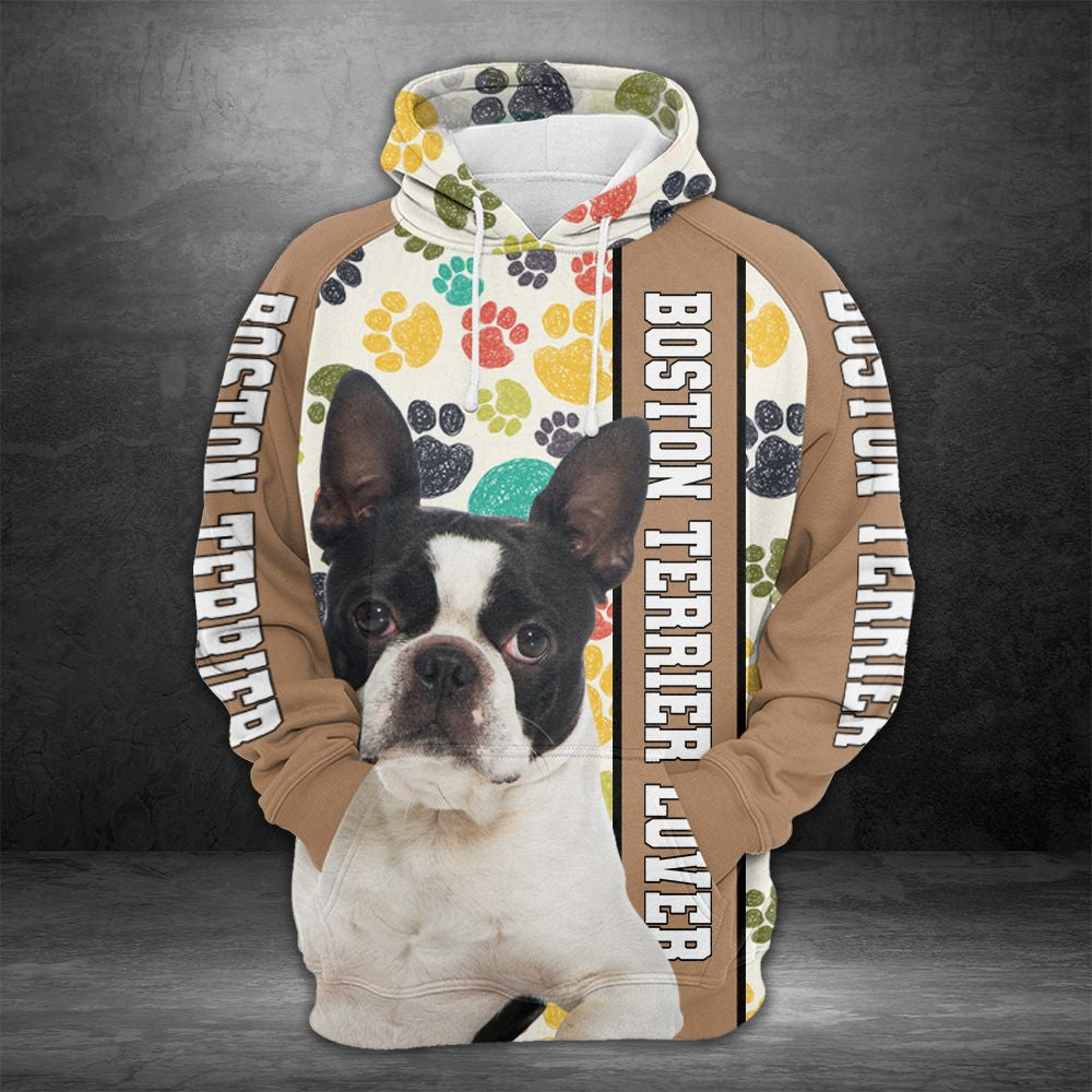 Boston Terrier Lover HT24803 - All Over Print Unisex Hoodie