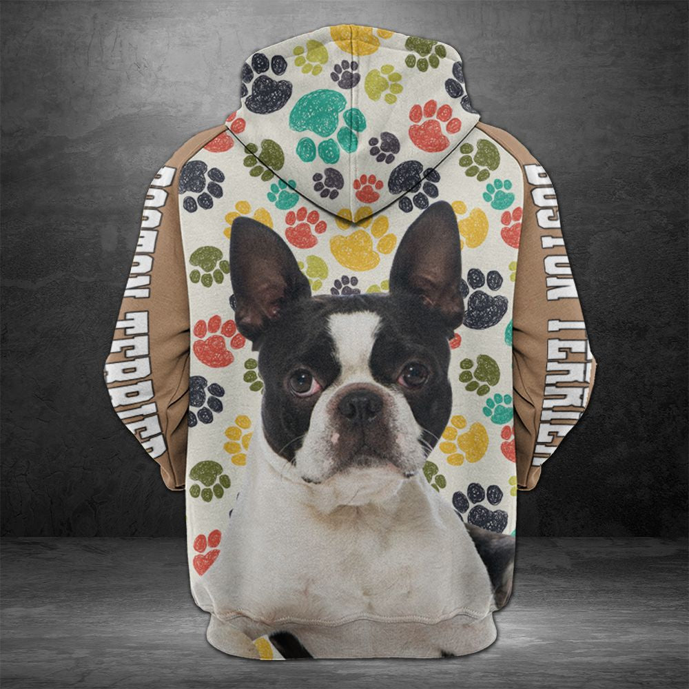 Boston Terrier Lover HT24803 - All Over Print Unisex Hoodie