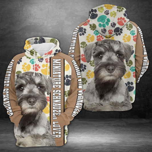 Miniature Schnauzer Lover HT24806 - All Over Print Unisex Hoodie