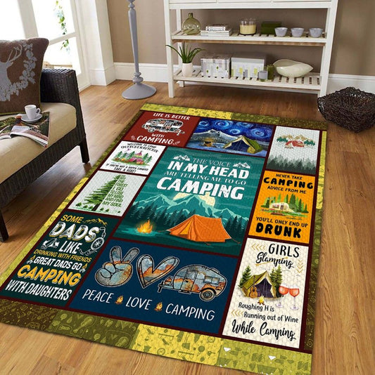 Peace Love Camping D2708 Rectangle Rug