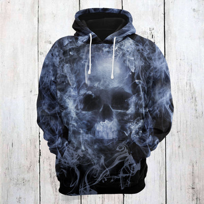 Skull Smoke T2708 - All Over Print Unisex Hoodie