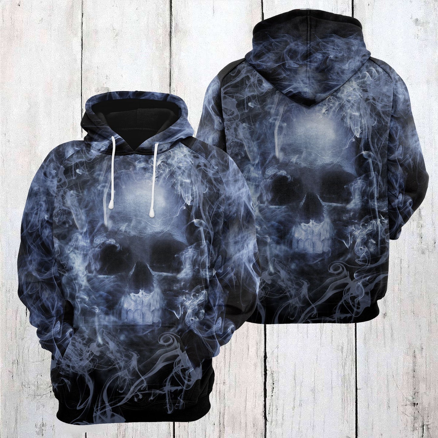 Skull Smoke T2708 - All Over Print Unisex Hoodie