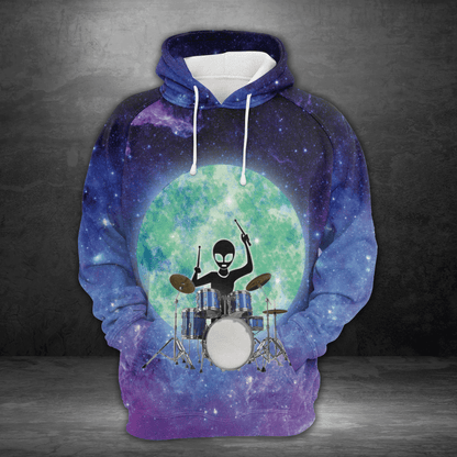 Drum Alien H27816 - All Over Print Unisex Hoodie