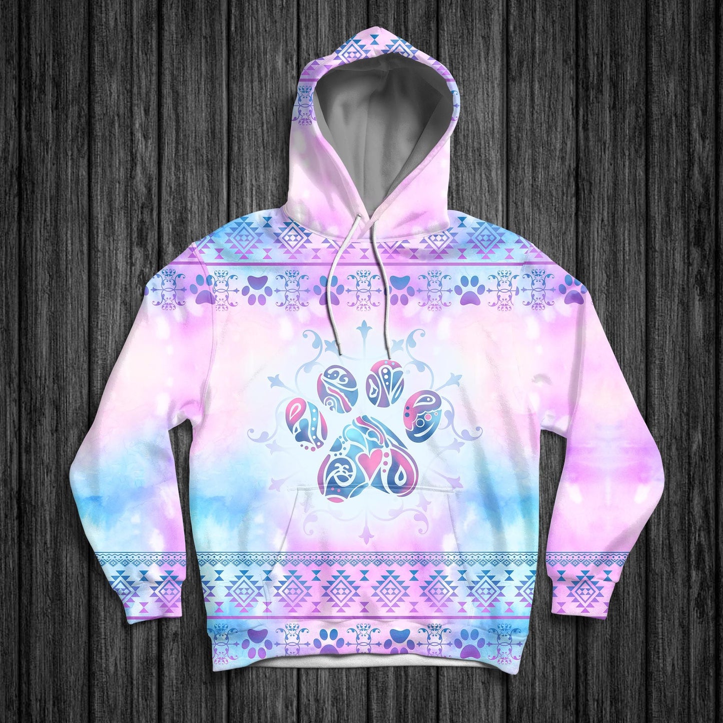 Cute Dog Paws H27819 - All Over Print Unisex Hoodie