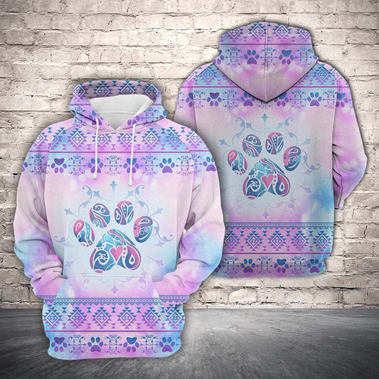 Cute Dog Paws H27819 - All Over Print Unisex Hoodie
