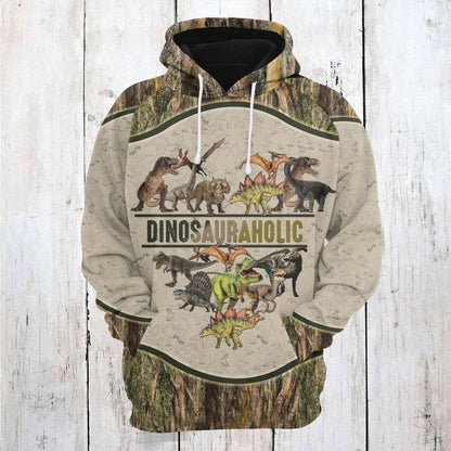 Dinosauraholic Awesome T2708 - All Over Print Unisex Hoodie