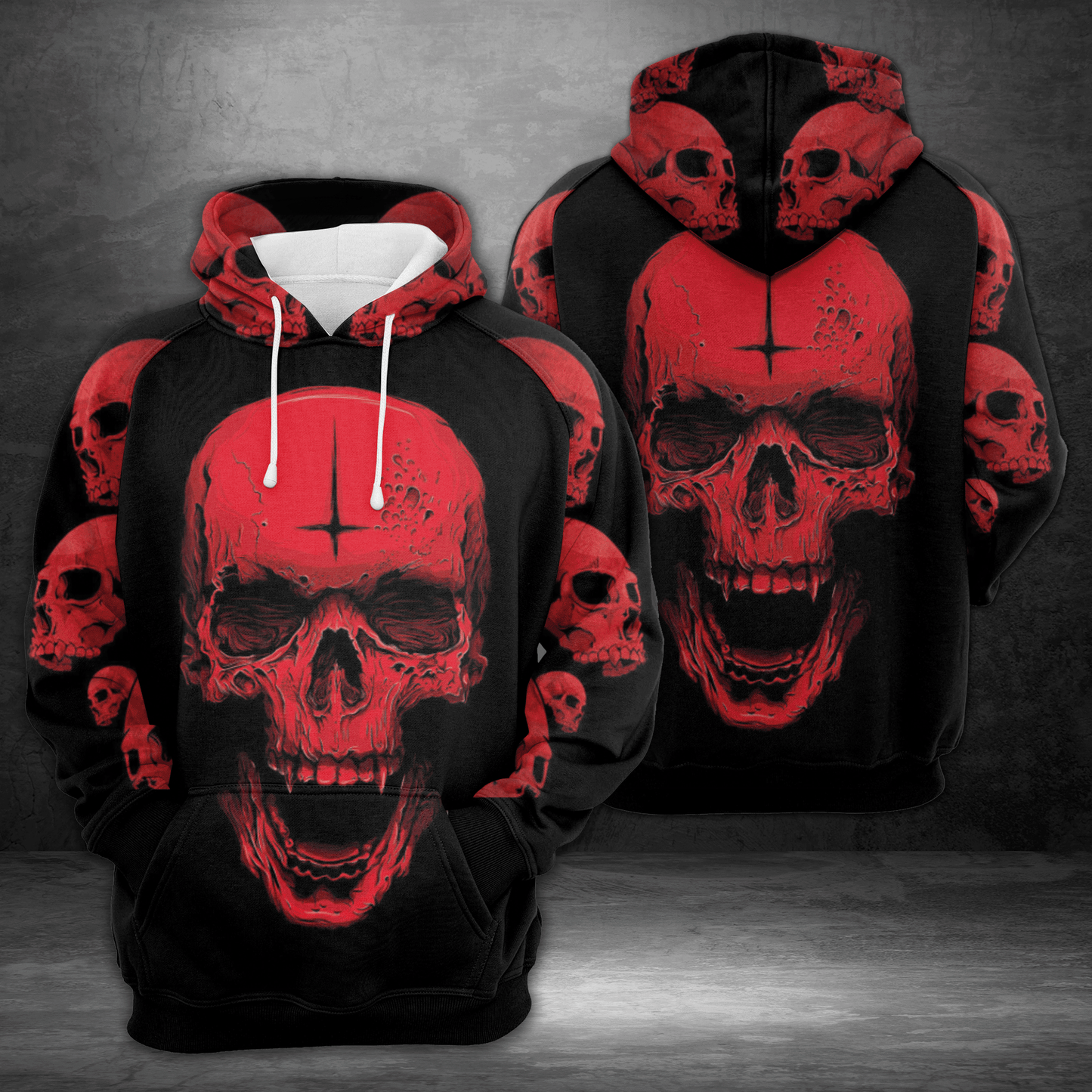 Red Skull H26833 - All Over Print Unisex Hoodie