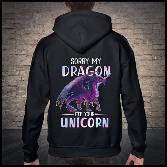My Dragon Ate Your Unicorn G5828 - All Over Print Unisex Hoodie