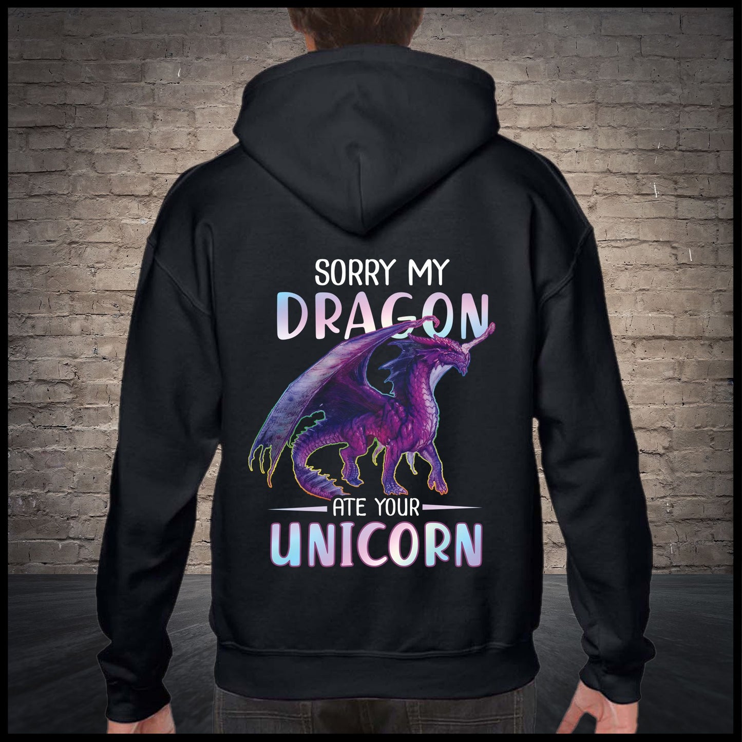 My Dragon Ate Your Unicorn G5828 - All Over Print Unisex Hoodie