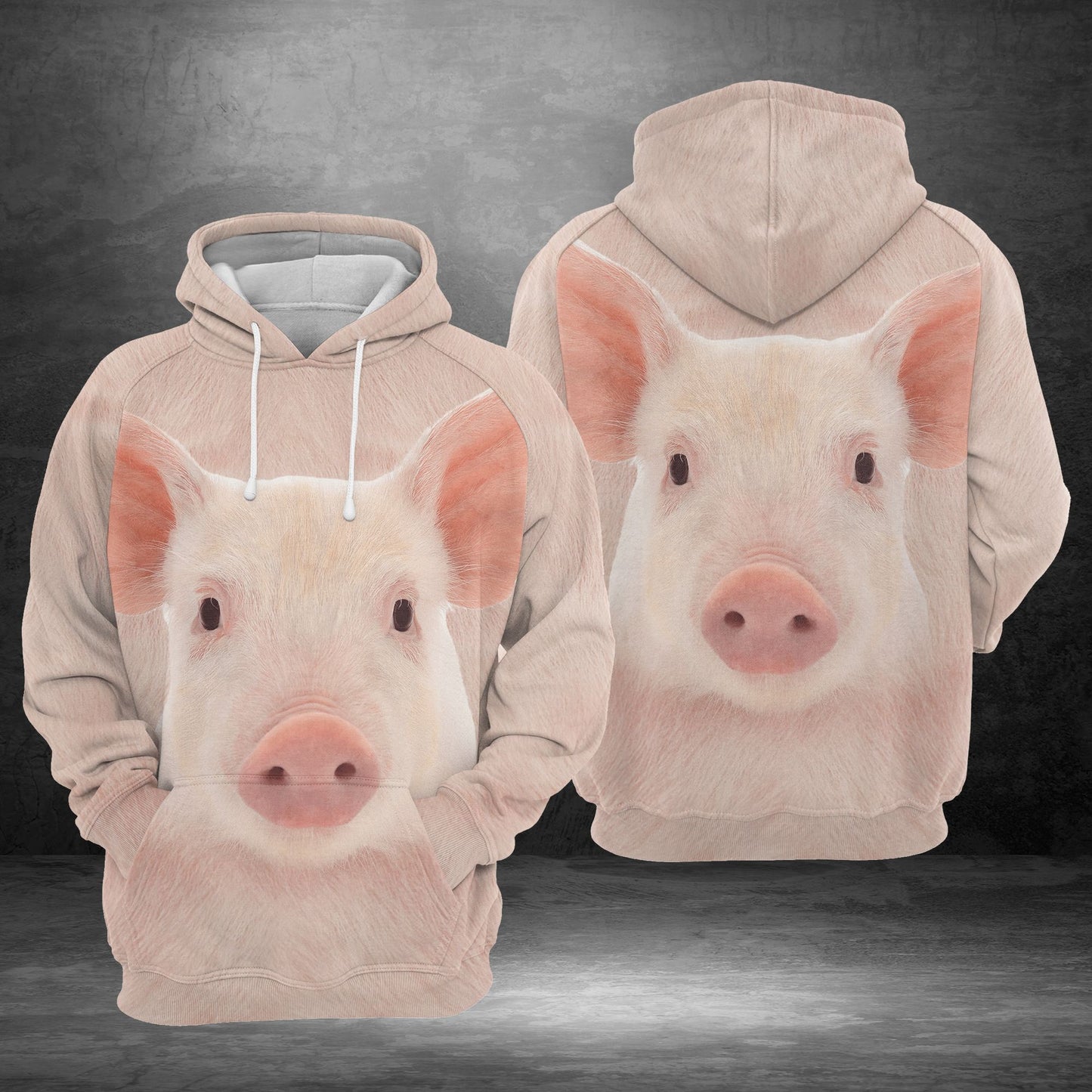 Cute Pink Pig G5828 - All Over Print Unisex Hoodie