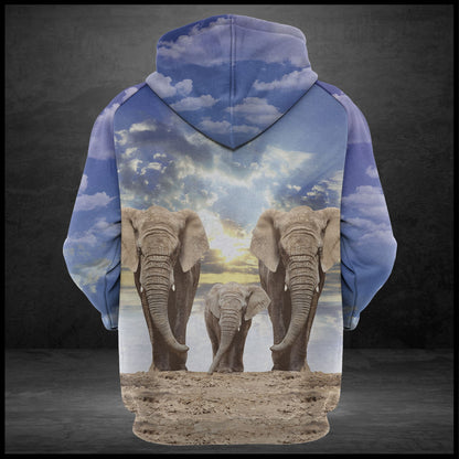 Elephant Family G5828 - All Over Print Unisex Hoodie