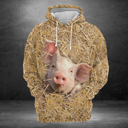 Hoodie Lovely Pig G5828 - All Over Print Unisex Hoodie