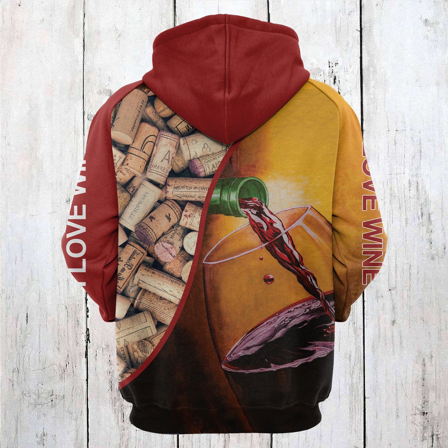 Love Red Wine T2808 - All Over Print Unisex Hoodie