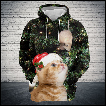 Cat Christmas T2808 - All Over Print Unisex Hoodie