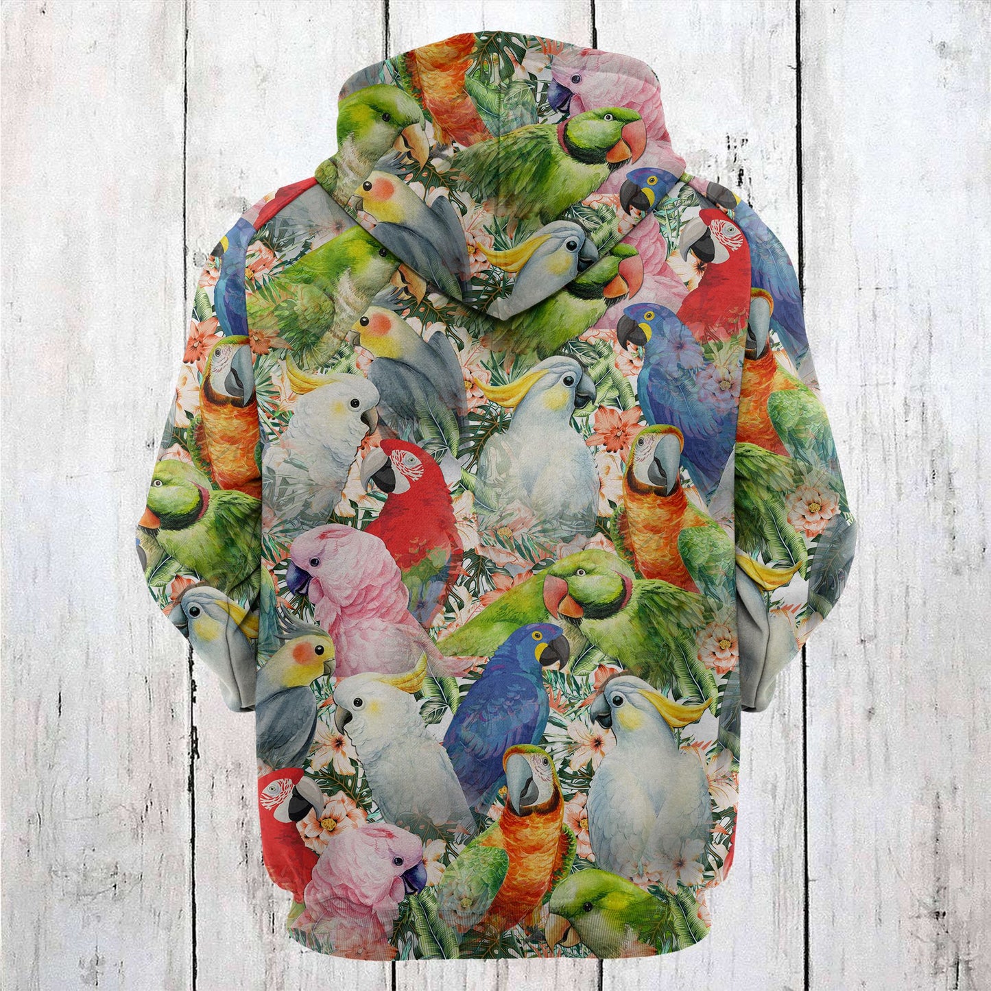 Colorful Parrot T2808 - All Over Print Unisex Hoodie