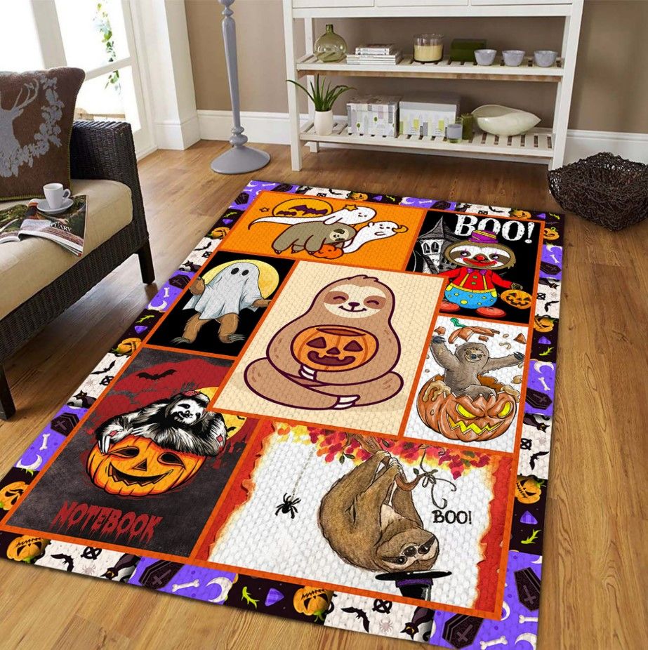 Sloth Halloween Party D3108 Rectangle Rug