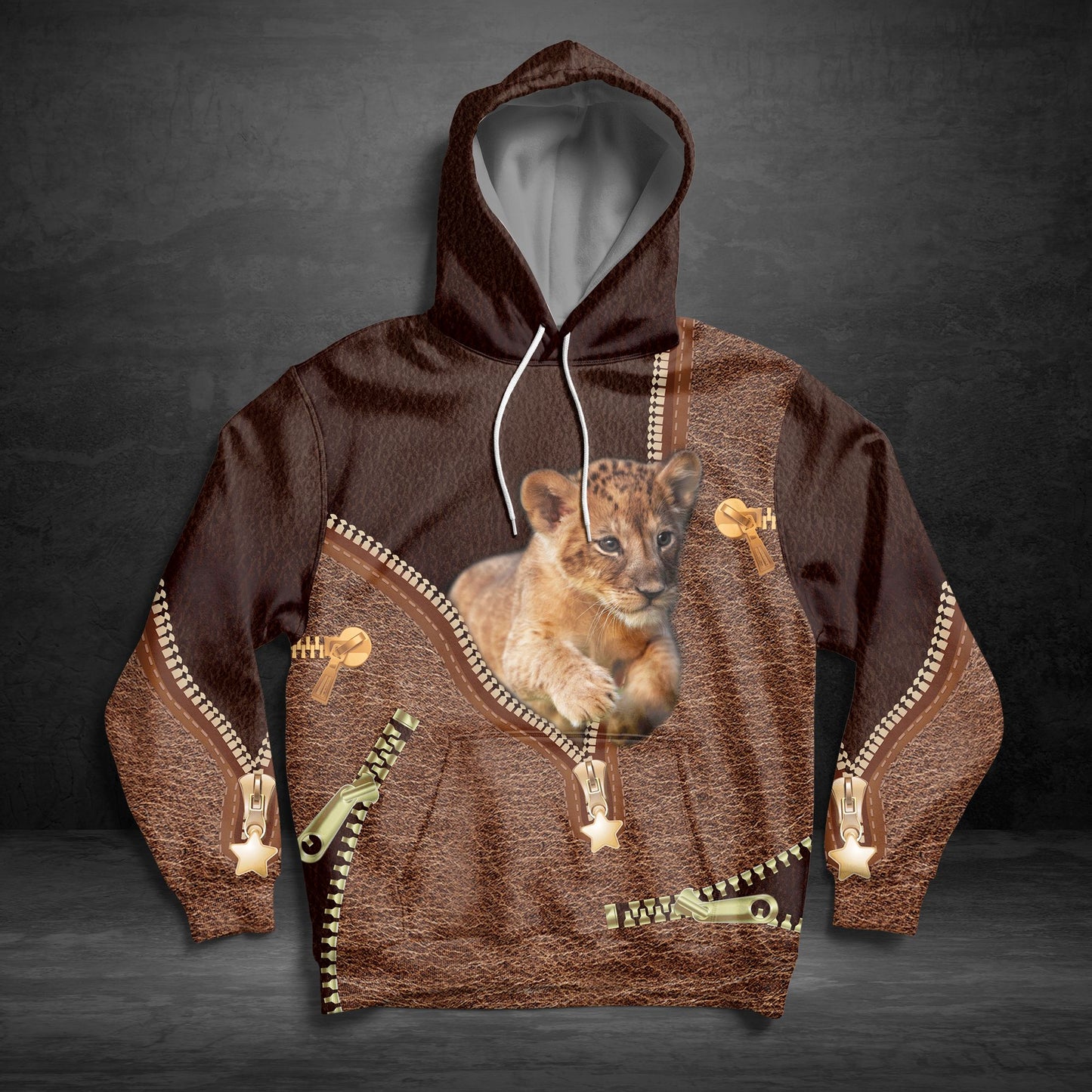 Lion Leather G5831 - All Over Print Unisex Hoodie
