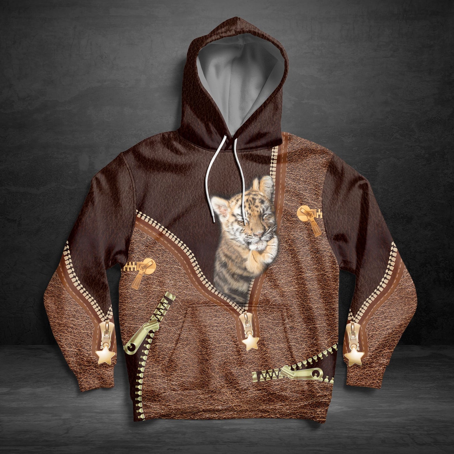 Tiger Leather G5831 - All Over Print Unisex Hoodie