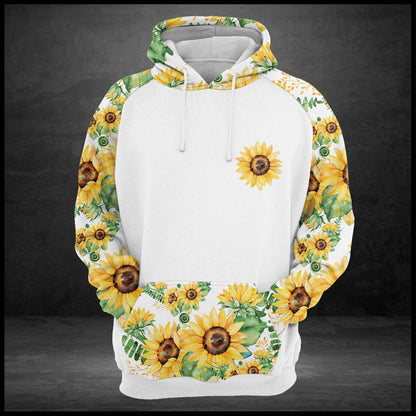 Bee Happy Sunflower G5831 - All Over Print Unisex Hoodie