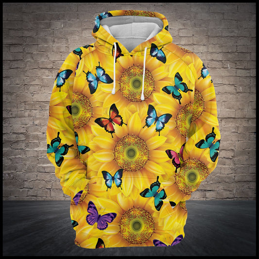 Sunflower Butterfly G5831 - All Over Print Unisex Hoodie