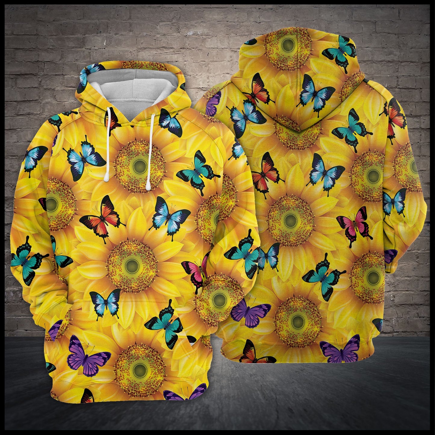 Sunflower Butterfly G5831 - All Over Print Unisex Hoodie