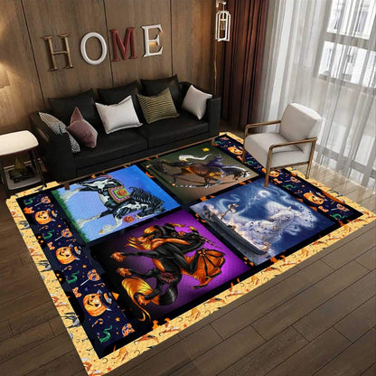 Horse Happy Halloween D0109 Rectangle Rug