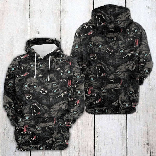 Angry Wolf H31814 - All Over Print Unisex Hoodie