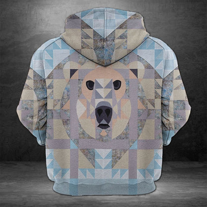 Amazing Polar Bear H1903 - All Over Print Unisex Hoodie