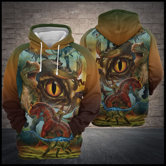 Dinosaur Big World T109 - All Over Print Unisex Hoodie