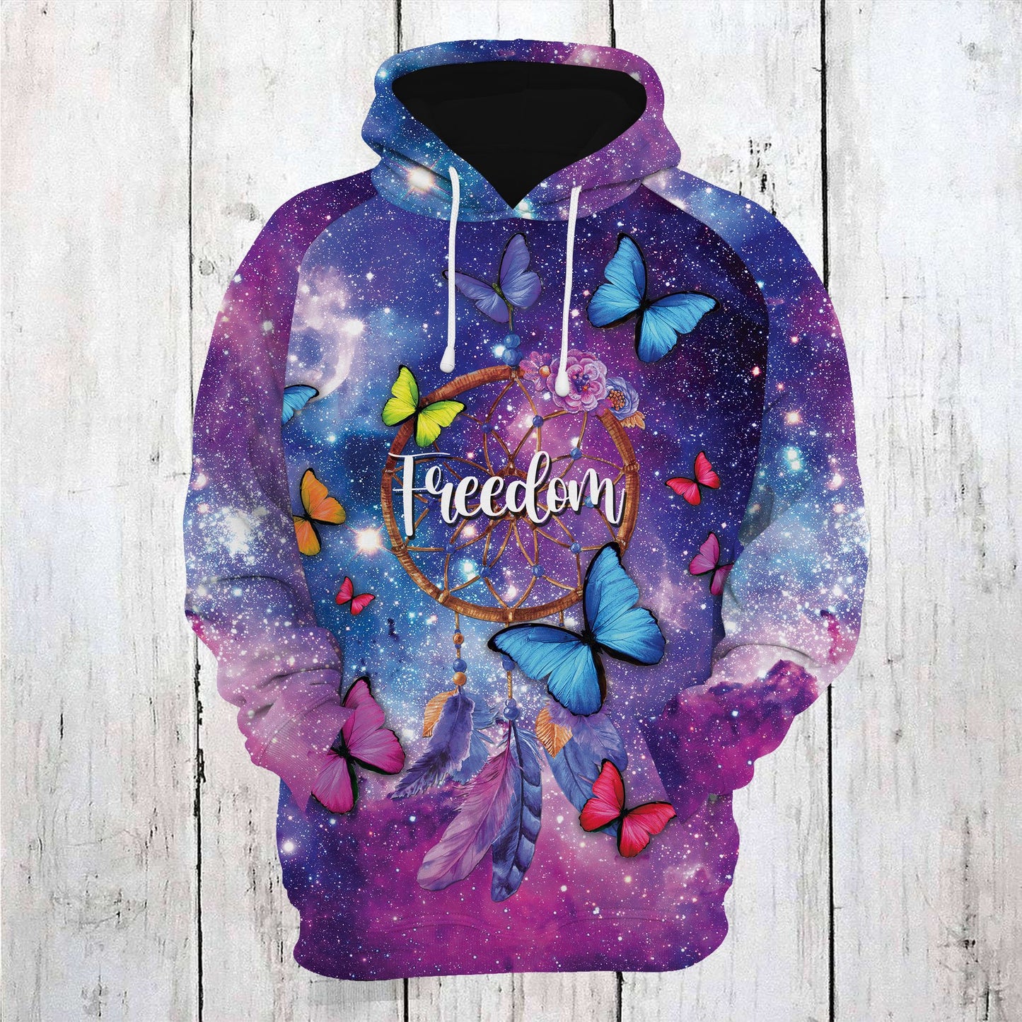 Butterfly Freedom T309 - All Over Print Unisex Hoodie