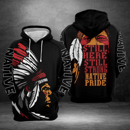 Native American Pride G5903 unisex womens & mens, couples matching, friends, funny family sublimation 3D hoodie christmas holiday gifts (plus size available)