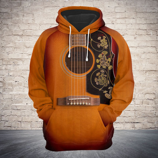 Floral Guitar TG5903 - All Over Print Unisex Hoodie