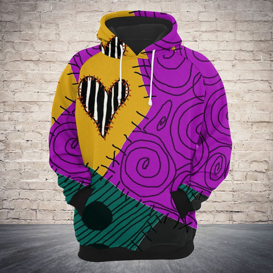 His Sally Costume Outfit TG5903 - All Over Print Unisex Hoodie