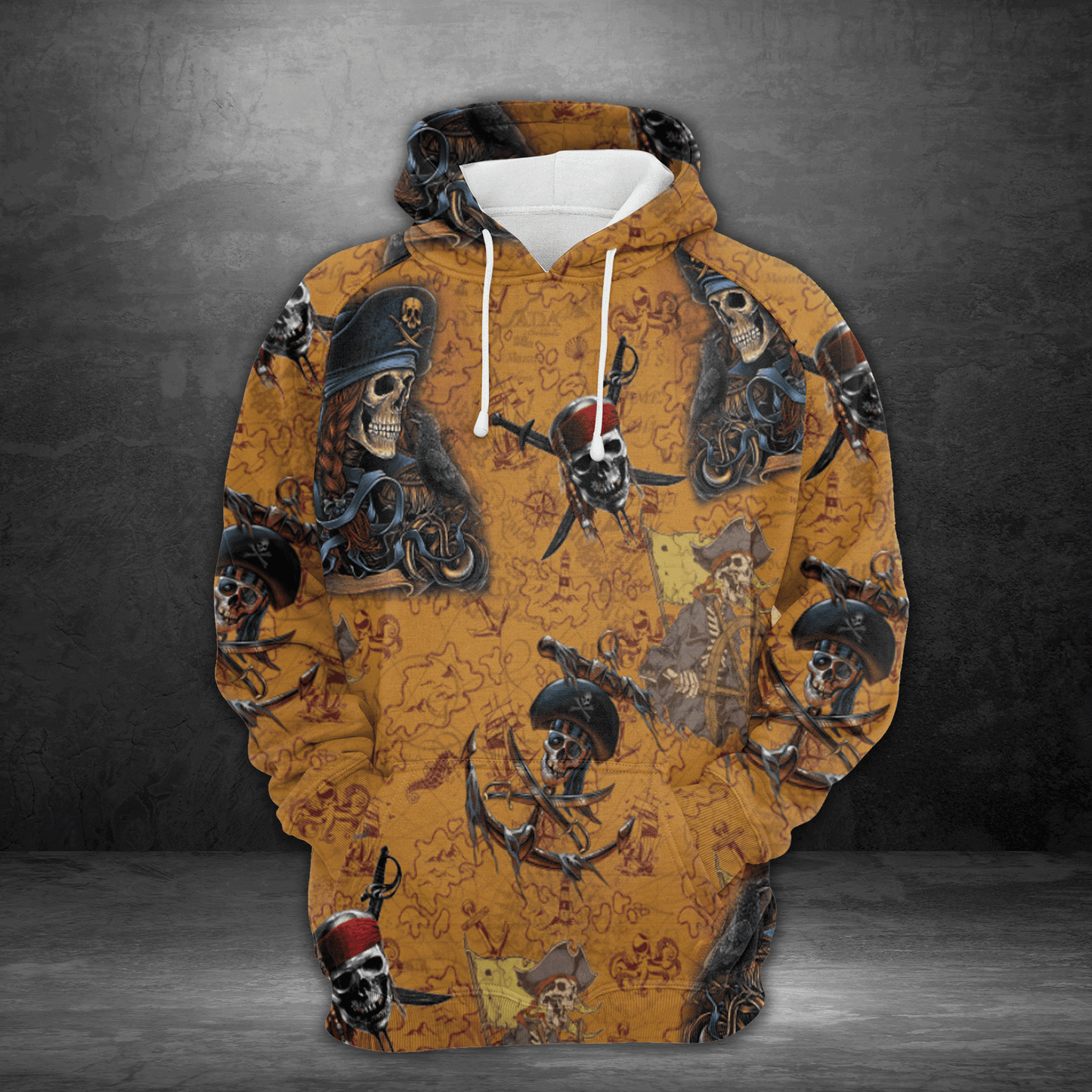 Pirates Skeleton HT01901 - All Over Print Unisex Hoodie